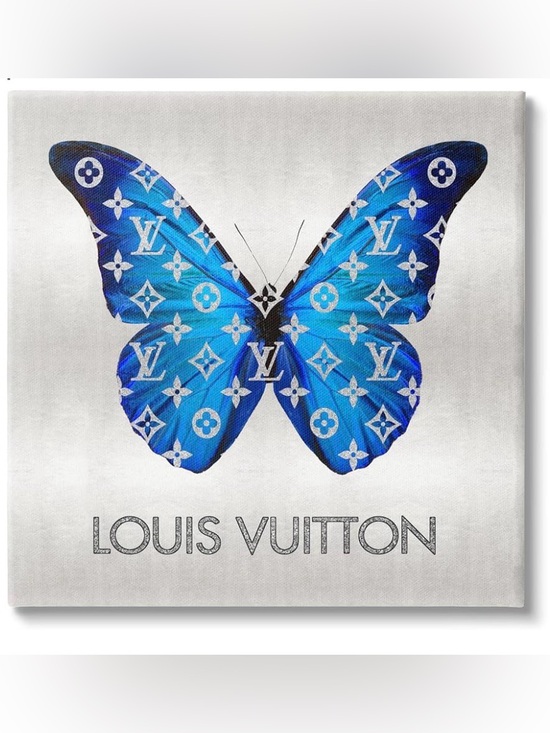 Other - Fashion Logo Butterfly Wall Plaque Art Design by Madeline Blake, 12” x 12”